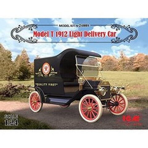PLASTIC MODEL BUILDINGT 1912 LIGHT DELIVERY CAR Tin Lizzi 124 ICM 24008, One Color_One Size, One Color_One Size, 상세 설명 참조0
