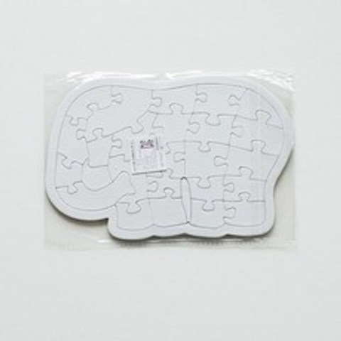 시니컴퍼니 / 무지 종이 그리기 미술 놀이 퍼즐 만들기 코끼리, 단일 수량