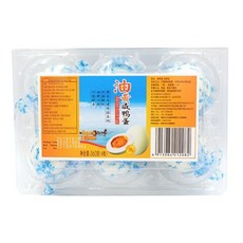터보마켓 중국식품 오리알(소금 절인) 찐 야단 360g (6개입)