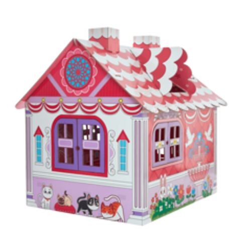 아이의 집 종이집 핑크 프린세스 리뉴얼 플레이하우스, 핑크 프린세스(양면컬러링)
