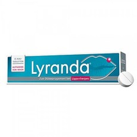 라임 향이 나는 구순 포진에 대한 Lyranda-3000 mg L- 라이신 고용량 약국-15 씹을 수있는 정제