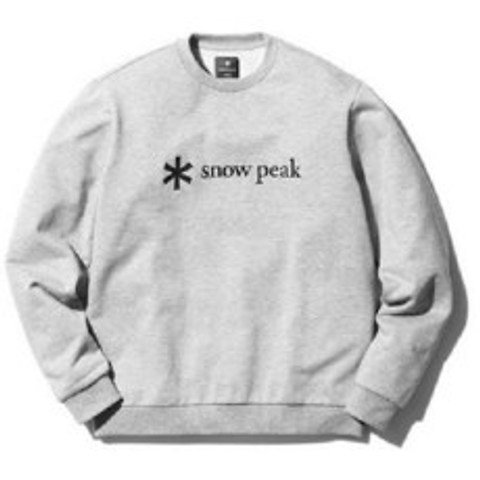 스노우피크 snow peak Printed Logo Sweat Pullover SPSSW21SU00202 MGrey S 사이즈 아웃도어 스웨트 맨즈