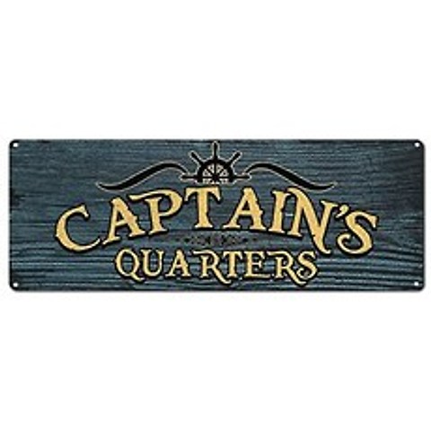 Captains branch 6 x 16 inch metal symbol boat sea sea and pirate theme decoration boat sailor fisherman rk1046st 6x16 gift, 본상품