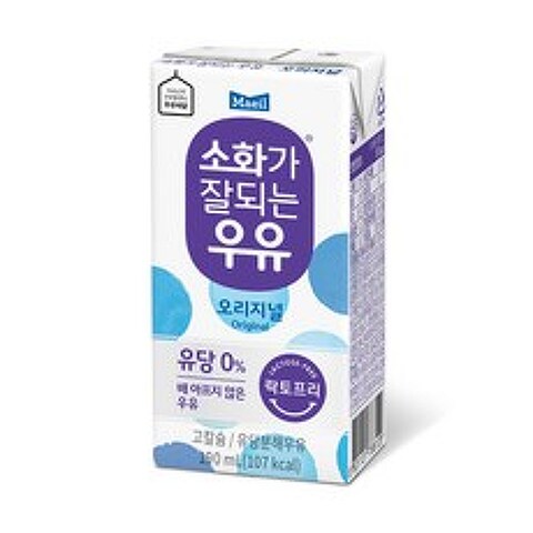 매일우유 소화가잘되는우유 오리지널 190ml 16개 보아스제과 & 매일유업