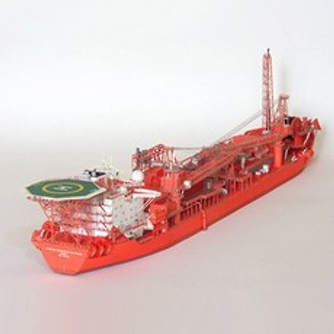 310777 / 노르웨이 FPSO 해외 부동 생산 유조선 3D 종이 모델 선박 모델 매뉴얼 DIY 1: 400 종이 공예 탐색 모델