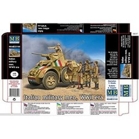 Master Box Master Box mb35144 Modele Kit Italian Military Men WWII Era, One Color_One Size, One Color_One Size, 상세 설명 참조0