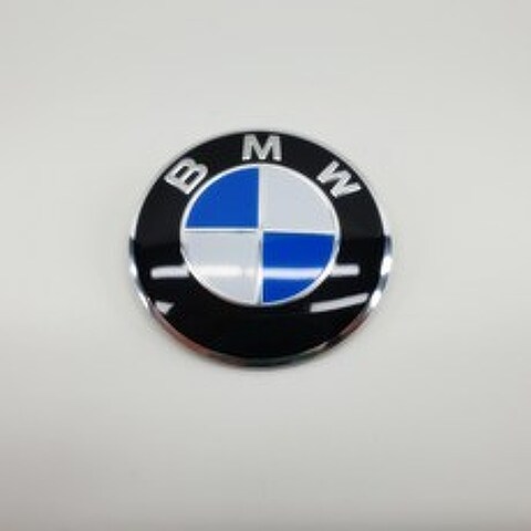 BMW 엠블럼 알루미늄스티커 56mm 스티커, 1개, BMW스티커