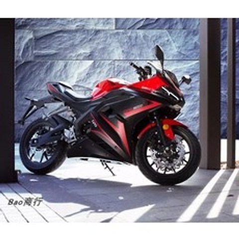 스포츠 오토바이 바이크 수냉식 200cc 모터 사이클, 레드 블랙
