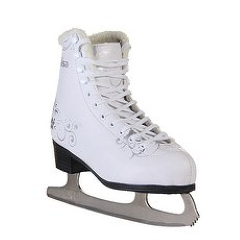 초보자 스케이트 신발 남자 여자 공용 피겨 스케이트, 36, 흰색