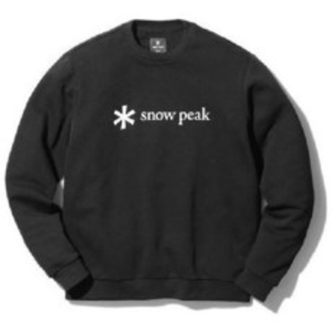스노우피크 snow peak Printed Logo Sweat Pullover SPSSW21SU00203 Black M 사이즈 아웃도어 스웨트 맨즈