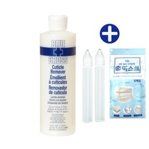 블루크로스 16oz + 뾰족캡 공병 15ml 2개 set 큐티클 리무버 케어 네일 아트 큐티클리무버, 1set