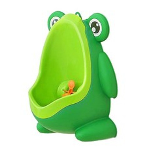 FWT 개구리 어린 소년 오줌 화장실 어린이 훈련 변기 소변기 청소하기 쉬운 녹색