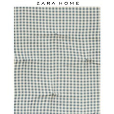 ZARA HOME 자라홈 체크 무늬 소파 커버 45337009445, 70.0 x 7.0 x 220.0, 청록색