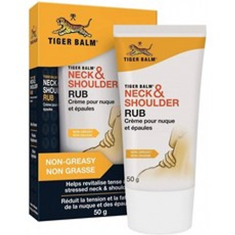 영국직배송 목과 어깨 부위에 사용할 수 있는 Tiger Balm Neck and Shoulder Rub 50 g âsoSoothing Cream, 단일옵션