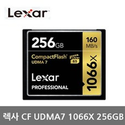 렉사 1066X UDMA7 CF메모리카드 4K촬영 카메라 DSLR 액션캠, 256GB