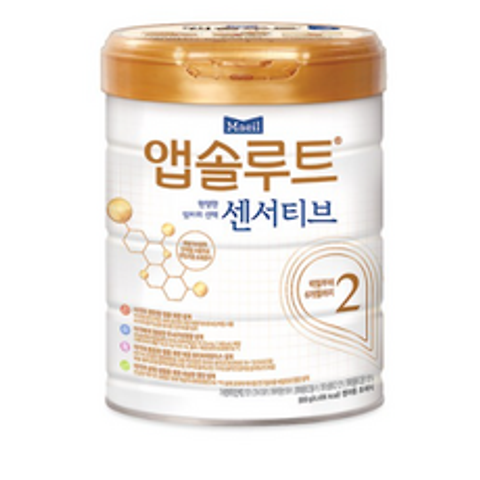 앱솔루트 센서티브 분유 2단계, 900g, 4개