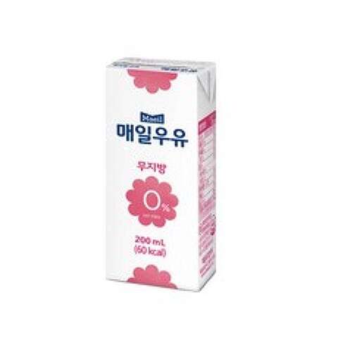 (상온) 매일유업 매일우유(무지방)200ml