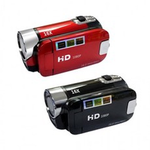 풀 HD 디지털 비디오 캠코더 1600만 화소_도매, 00레드