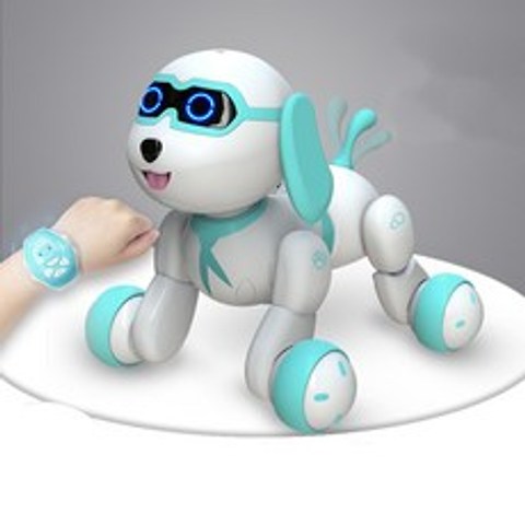 폴라도레 강아지 로봇 장난감 무선 애완 조종 +폴라도레사은품증정(W), 01-A블루강아지[리모컨]