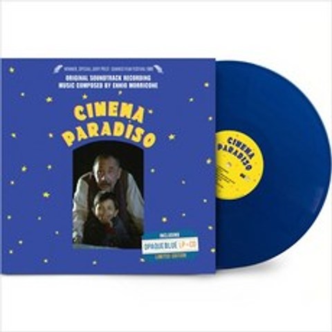 (LP+CD) O.S.T - Cinema Paradiso (시네마 천국) by Ennio Morricone (180g) (Blue Color), 단품