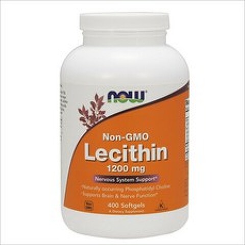 나우푸드 Lecithin Non-GMO 레시틴 1200mg 400정, 1병, 상품명참조