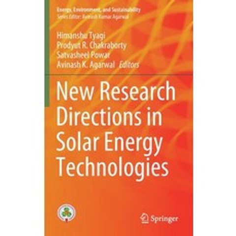 (영문도서) New Research Directions in Solar Energy Technologies Hardcover, Springer, English, 9789811605932