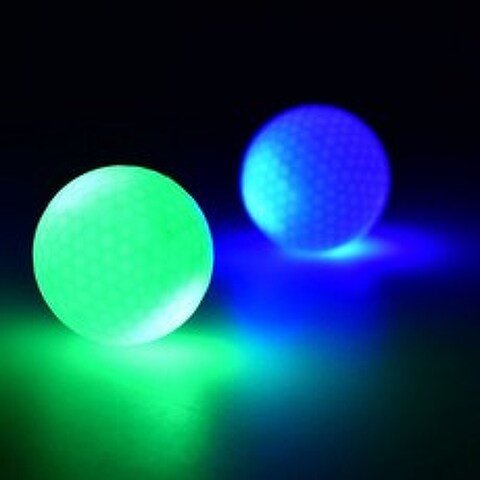 야간 골프 선물을위한 불이 켜지는 색깔 번쩍이는 빛을내는 LED 전자 골프 공, 10 개