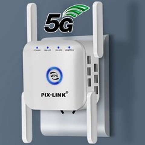 와이파이 리피터 5Ghz 5G 앰프 1200Mbps WiFi Extender 장거리 라우터 부스터 4 안테나 2 4G 무선, 01 EU Plug