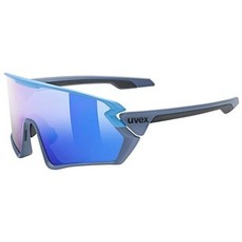 uvex Sportstyle 231 Unisex Adult Sports Glasses, Blue Grey Mat/Mirror Blue