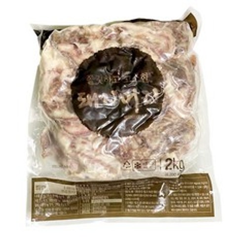 진성푸드 돼지머리 슬라이스 2kg, 1개