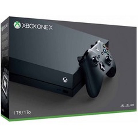 Microsoft Xbox One X 1Tb Console With Wireless 컨트롤러: Xbox One X Enhanced Hdr Native 4K Ultra Hd(계속 해제):, 단일옵션