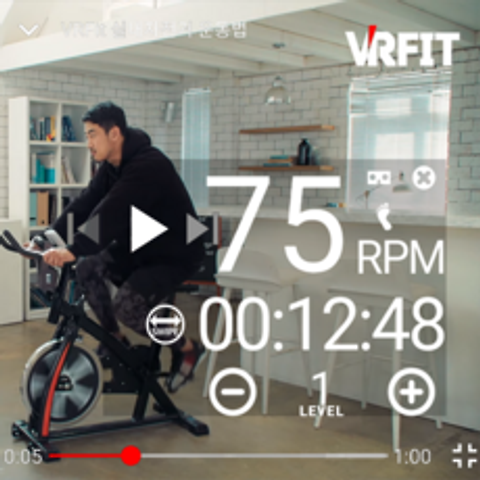 VRFit 유튜브를 실내자전거 전용앱으로 변신시켜주는 IoT 센서