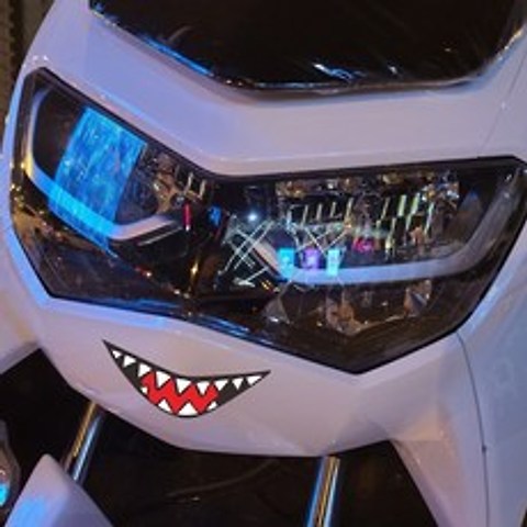 Yamaha NMAX 전면 자동차 스티커에 적합 맞춤 재미 있은 스티커 크리 에이 티브 스마일 스티커 페달 반사 스티커, 색깔