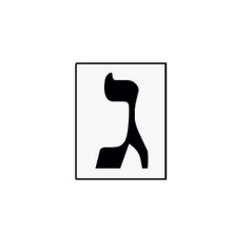 NMT Jumbo Hebrew Flash Card - Large and Read Easy Hebrew Letter Flash Card! - P0516000TB618A4, 기본