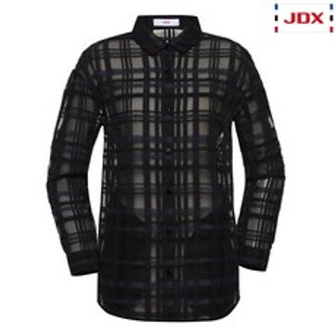[JDX] 여성 컬러믹스 체크 롱셔츠(X2SMWSW56NA)