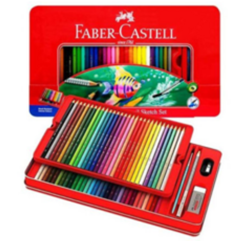 파버카스텔 수채색연필 48색 60색(유성색연필 틴케이스색연필), 파버유성60색