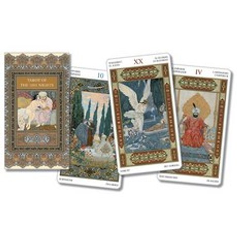 (영문도서) Tarot of the Thousand and One Nights (78 Cards with Instructions) Paperback, Llewellyn Publications