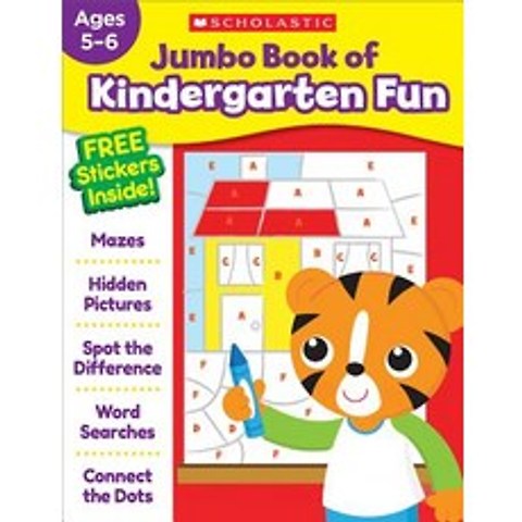 (영문도서) Jumbo Book of Kindergarten Fun Workbook Paperback, Scholastic Teaching Resources