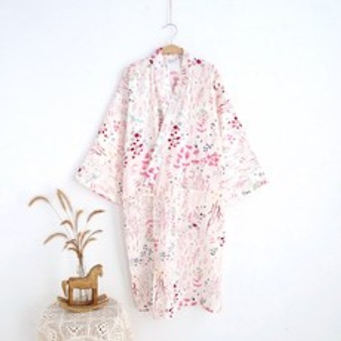 MISO 유카타 잠옷 샤워가운 홈웨어 여름잠옷 원피스잠옷