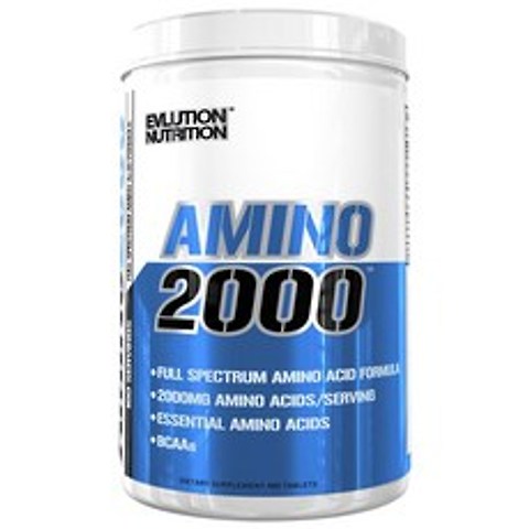 Evlution Nutrition 아미노 2000mg 타블렛, 480개입, 1개