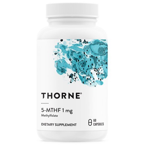 Thorne Research 5-MTHF 1mg 베지테리안 캡슐, 60개입, 1개