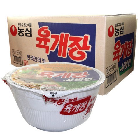 농심 육개장사발면 86g, 24개