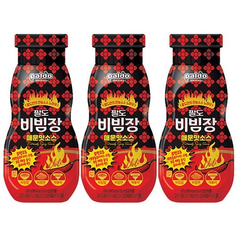 팔도 만능 비빔장 매운맛소스 200gx3개 /매운양념