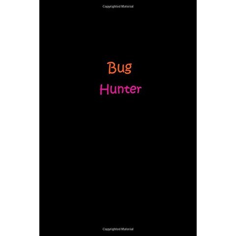 Bug Hunter Size 6 x 9 inch 120 Pages Lined Ruled NotebookJournal