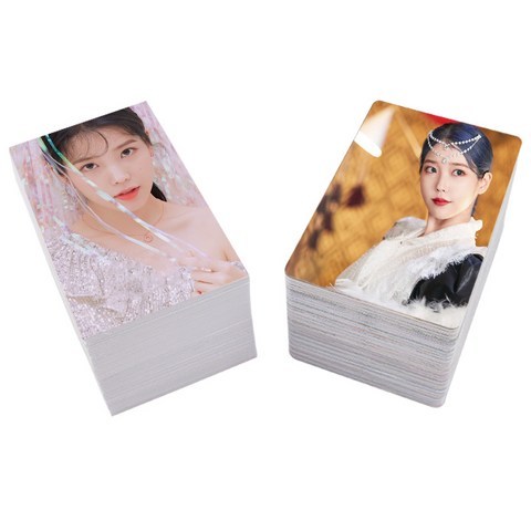 IU 이지은 개인 주변사진 미니카드 100장, 50장의 소형 카드, .