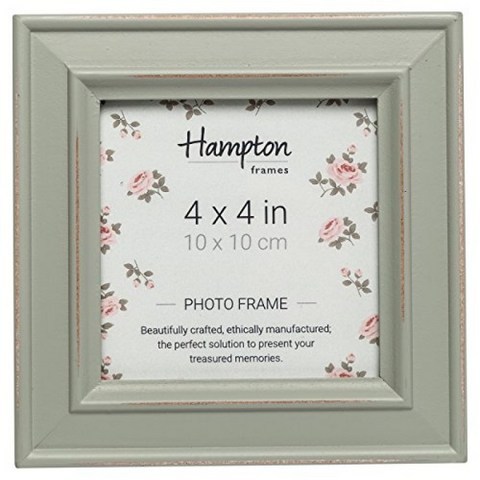 Hampton Frames Paloma-Square Photo Frame Wood Sage 4x4 (10x10cm), 단일옵션