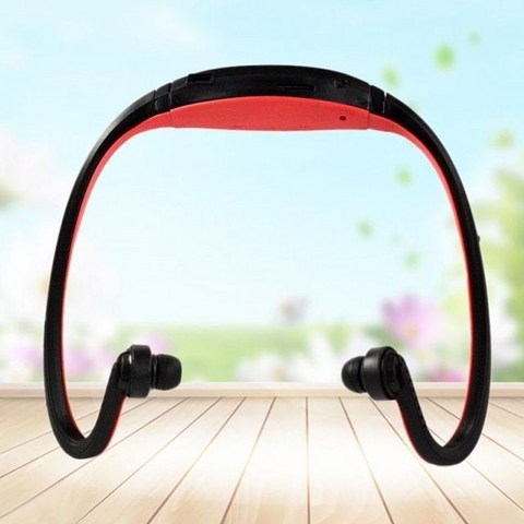 Auriculares inalámbricos Bluetooth estéreo Auriculares deportivos magnéticos con micrófono para IPho, Rojo