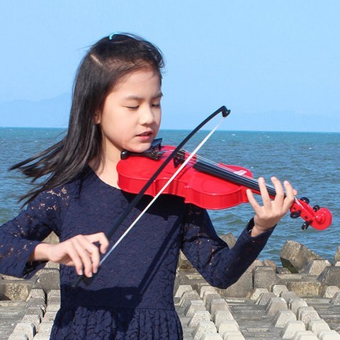 CHINA 어린이 연습용 유아 바이올린 악기, 02-브라운