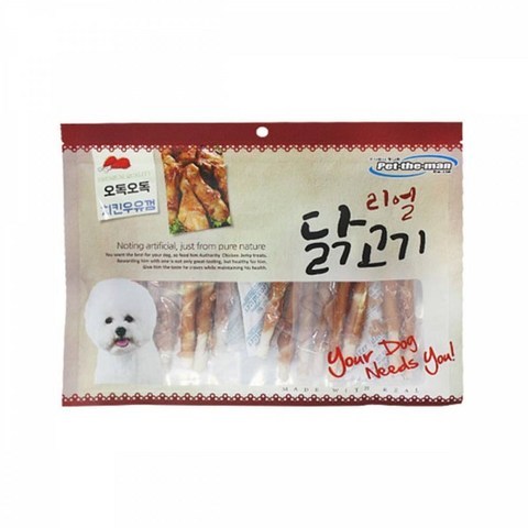 [2N] 펫더맨 리얼닭고기 오독오독 치킨우유껌 300g