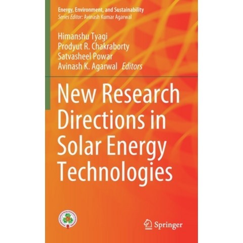 (영문도서) New Research Directions in Solar Energy Technologies Hardcover, Springer, English, 9789811605932